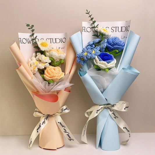 Wool Woven Bouquet Qixi Valentine's Day Gift | Luxury Home Accessories | Heulog Glow