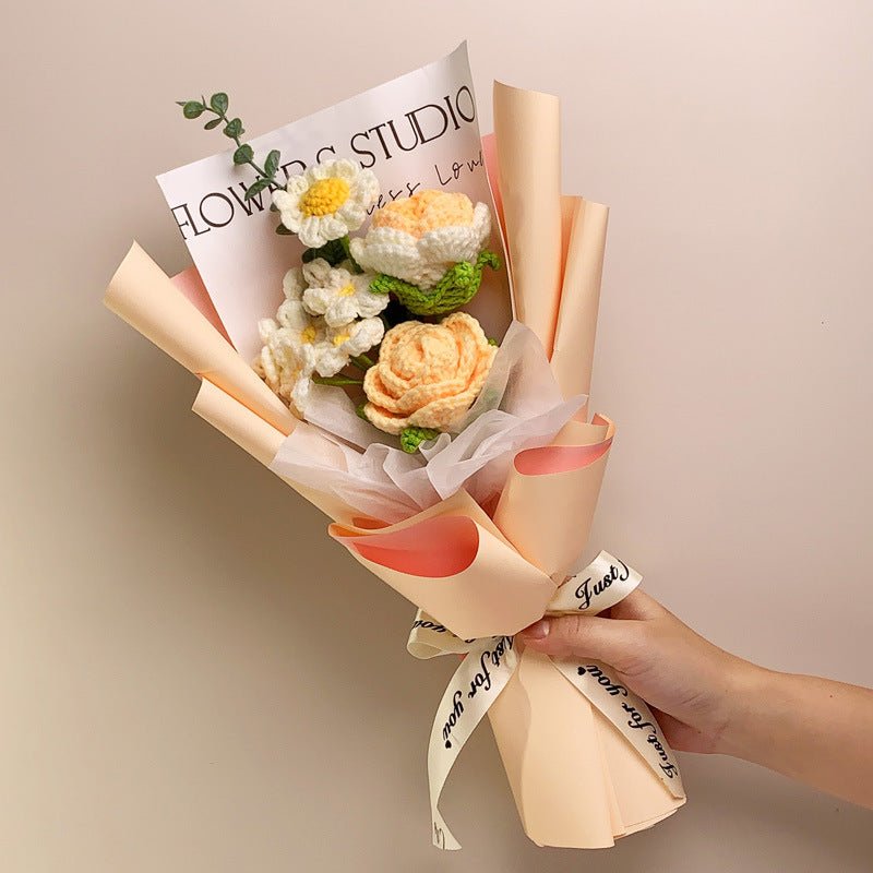 Wool Woven Bouquet Qixi Valentine's Day Gift | Luxury Home Accessories | Heulog Glow