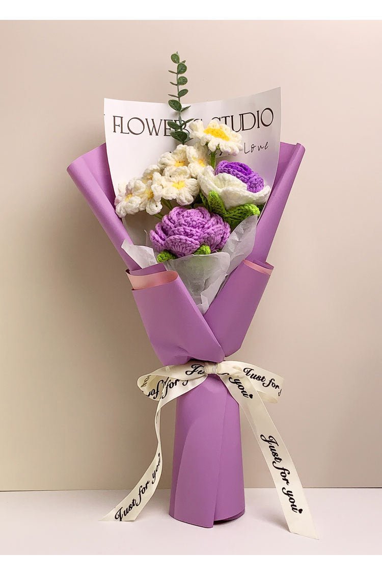 Wool Woven Bouquet Qixi Valentine's Day Gift | Luxury Home Accessories | Heulog Glow