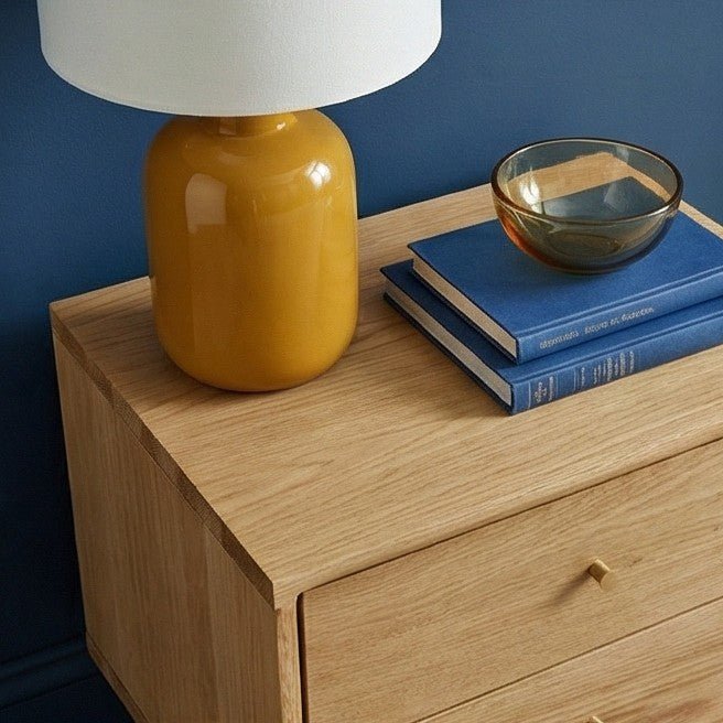 Wright Oak Bedside Table | Luxury Home Accessories | Heulog Glow