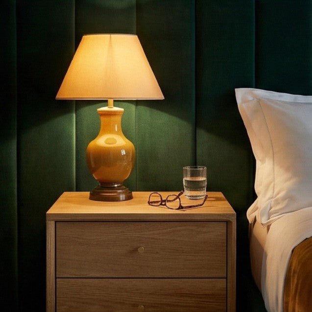 Wright Oak Bedside Table | Luxury Home Accessories | Heulog Glow