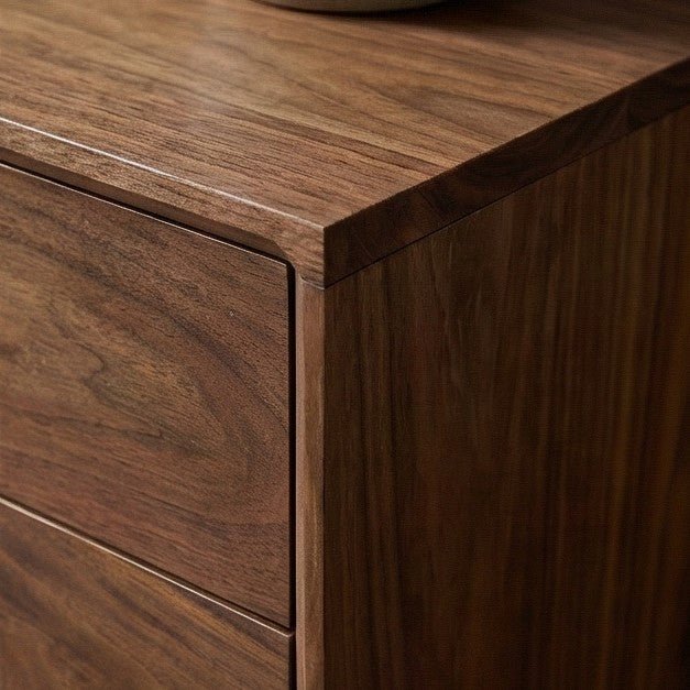 Wright Walnut Bedside Table | Luxury Home Accessories | Heulog Glow