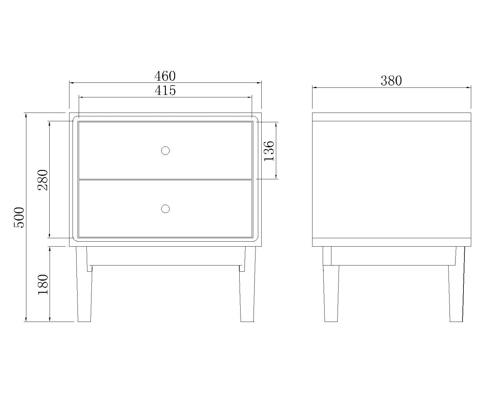 Wright Walnut Bedside Table | Luxury Home Accessories | Heulog Glow