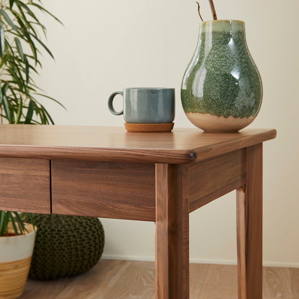 Wright Walnut Desk and Dressing Table | Luxury Home Accessories | Heulog Glow
