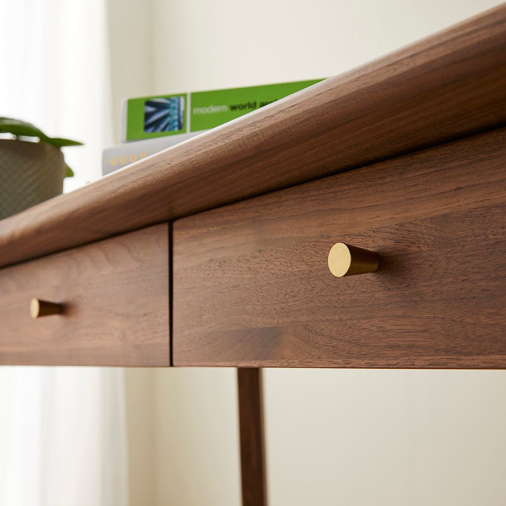 Wright Walnut Desk and Dressing Table | Luxury Home Accessories | Heulog Glow