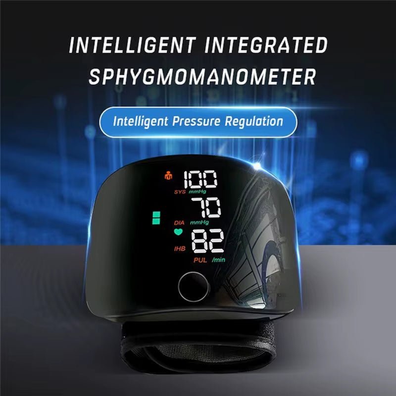 Wrist Sphygmomanometer Rechargeable Blood Pressure Meter Wrist Blood Pressure Eter Smart Touch Screen Blood Pressure Meter Household Electronics | Luxury Home Accessories | Heulog Glow
