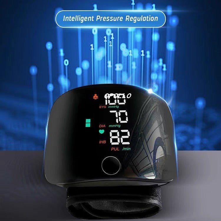 Wrist Sphygmomanometer Rechargeable Blood Pressure Meter Wrist Blood Pressure Eter Smart Touch Screen Blood Pressure Meter Household Electronics | Luxury Home Accessories | Heulog Glow