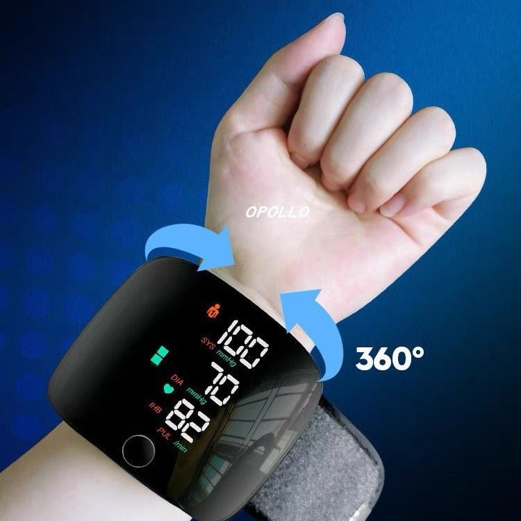 Wrist Sphygmomanometer Rechargeable Blood Pressure Meter Wrist Blood Pressure Eter Smart Touch Screen Blood Pressure Meter Household Electronics | Luxury Home Accessories | Heulog Glow