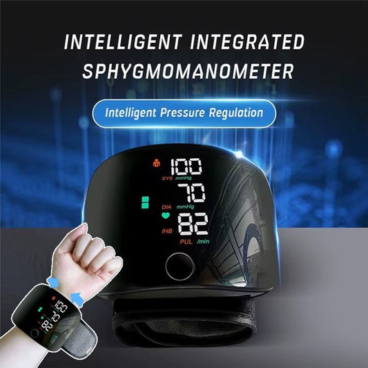 Wrist Sphygmomanometer Rechargeable Blood Pressure Meter Wrist Blood Pressure Eter Smart Touch Screen Blood Pressure Meter Household Electronics | Luxury Home Accessories | Heulog Glow