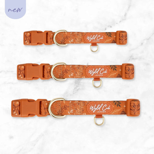 Wyld Cub - Adjustable Dog Collar: Chiswick Ginger | Luxury Home Accessories | Heulog Glow