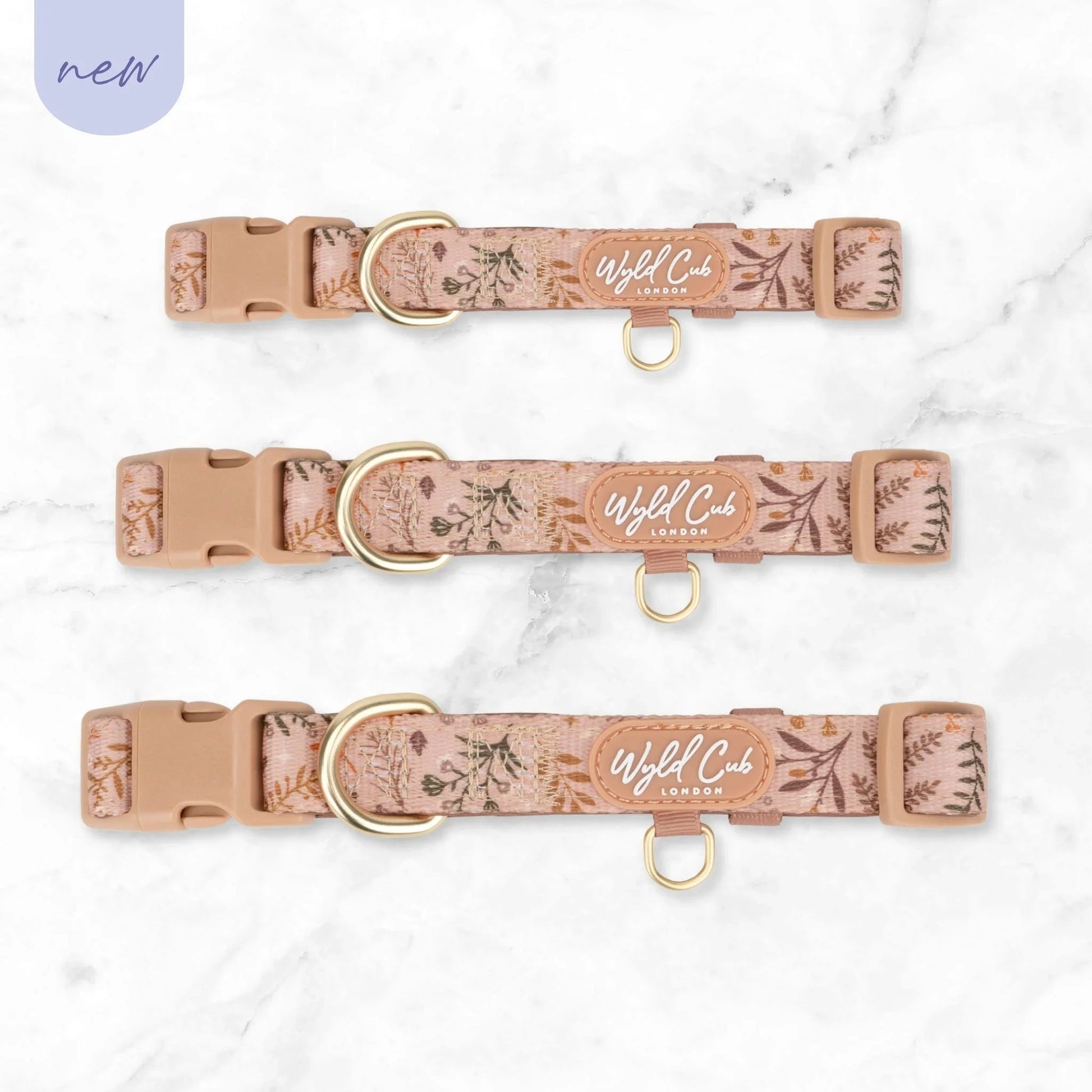 Wyld Cub - Adjustable Dog Collar: Chiswick Nutmeg | Luxury Home Accessories | Heulog Glow