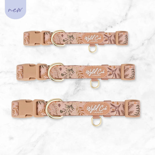 Wyld Cub - Adjustable Dog Collar: Chiswick Nutmeg | Luxury Home Accessories | Heulog Glow