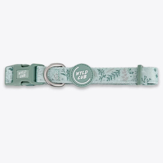 Wyld Cub - Adjustable Dog Collar: Chiswick Pistachio | Luxury Home Accessories | Heulog Glow