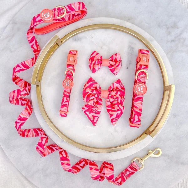 Wyld Cub - Adjustable Dog Collar: Kew Honeysuckle | Luxury Home Accessories | Heulog Glow