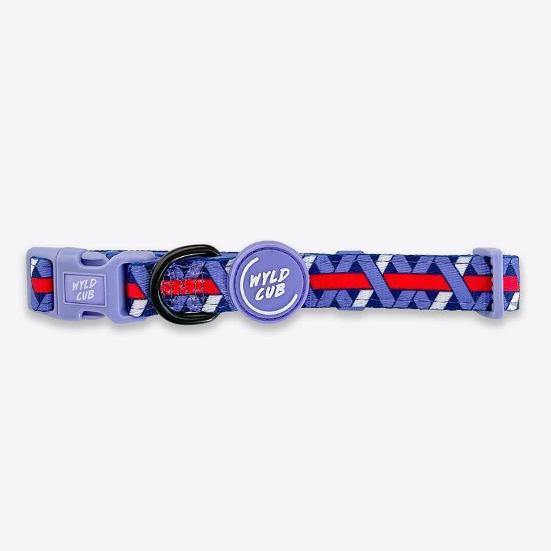 Wyld Cub - Adjustable Dog Collar: Knightsbridge Violet | Luxury Home Accessories | Heulog Glow