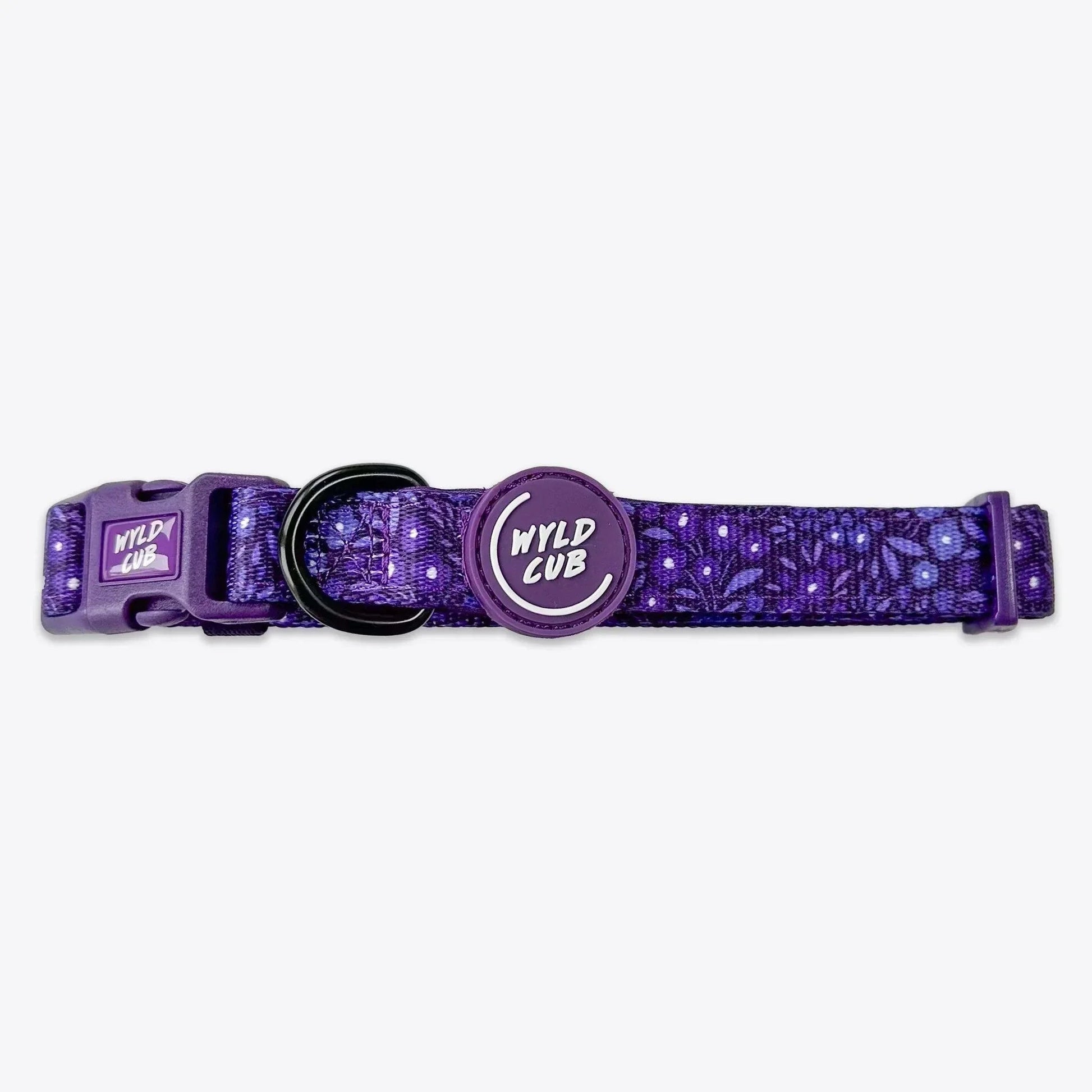 Wyld Cub - Adjustable Dog Collar: Notting Hill Blackberry | Luxury Home Accessories | Heulog Glow