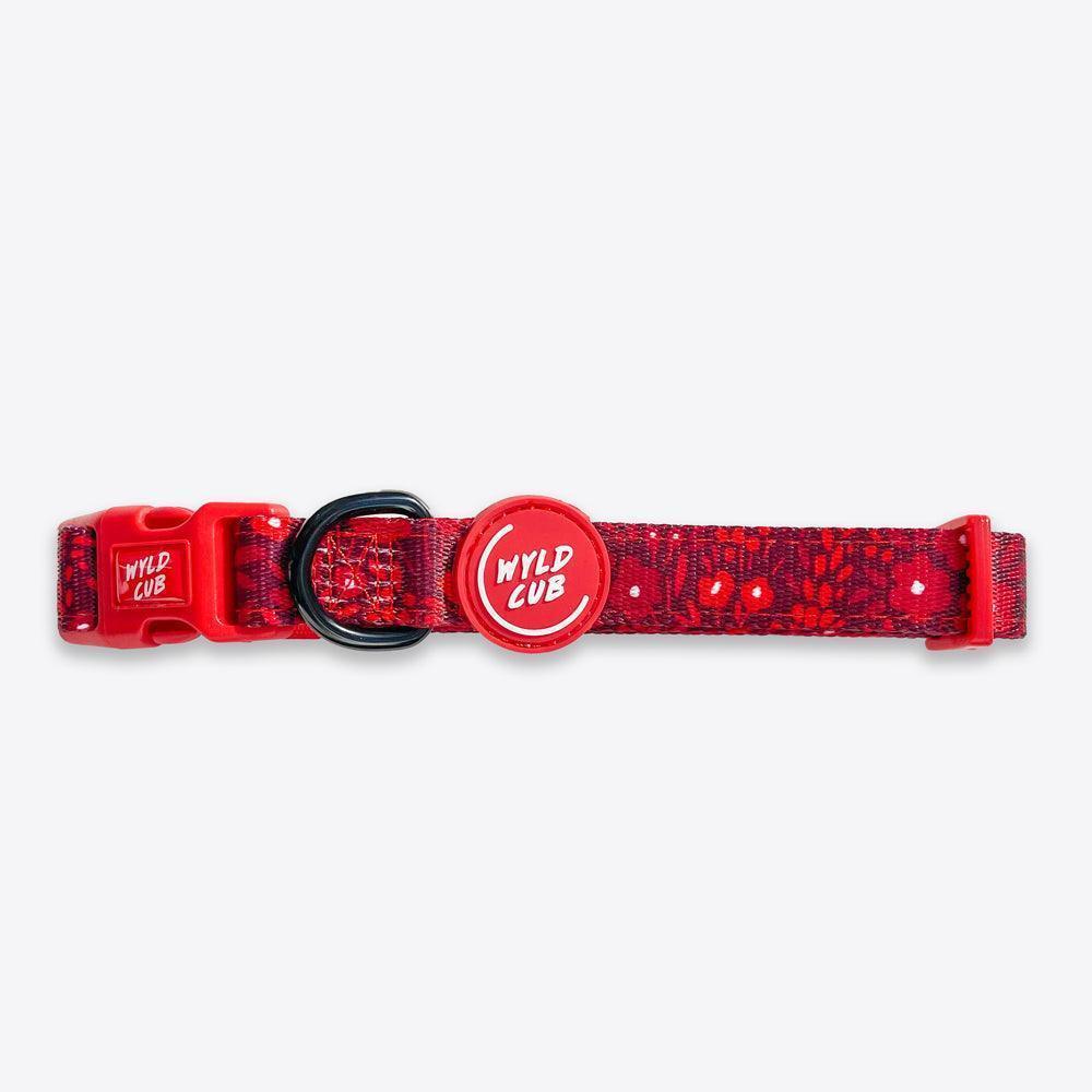 Wyld Cub - Adjustable Dog Collar: Notting Hill Mulberry | Luxury Home Accessories | Heulog Glow