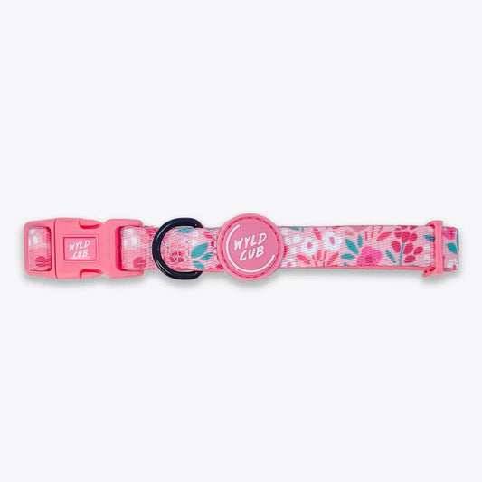 Wyld Cub - Adjustable Dog Collar: Notting Hill Rosé | Luxury Home Accessories | Heulog Glow