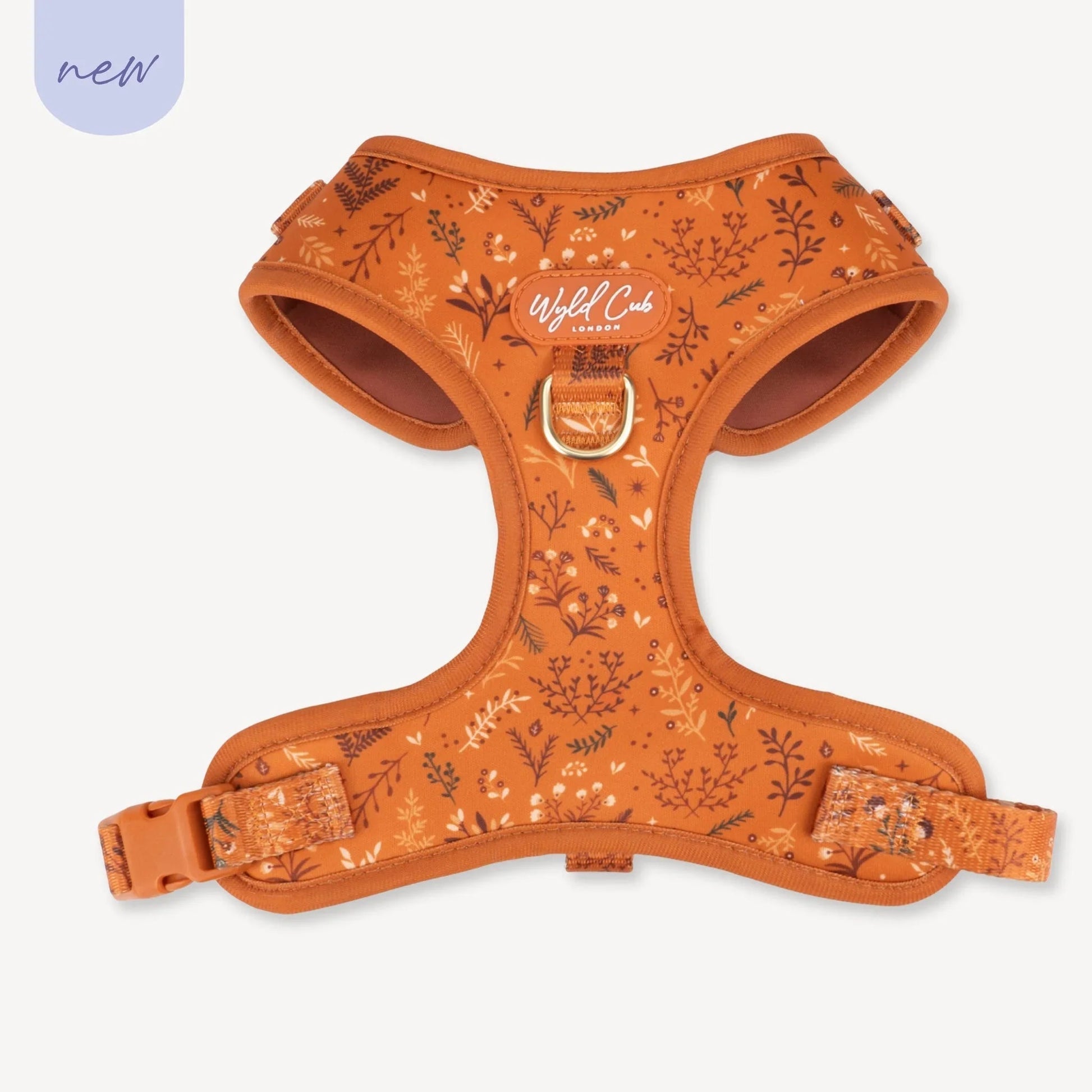 Wyld Cub - Adjustable Dog Harness: Chiswick Ginger | Luxury Home Accessories | Heulog Glow