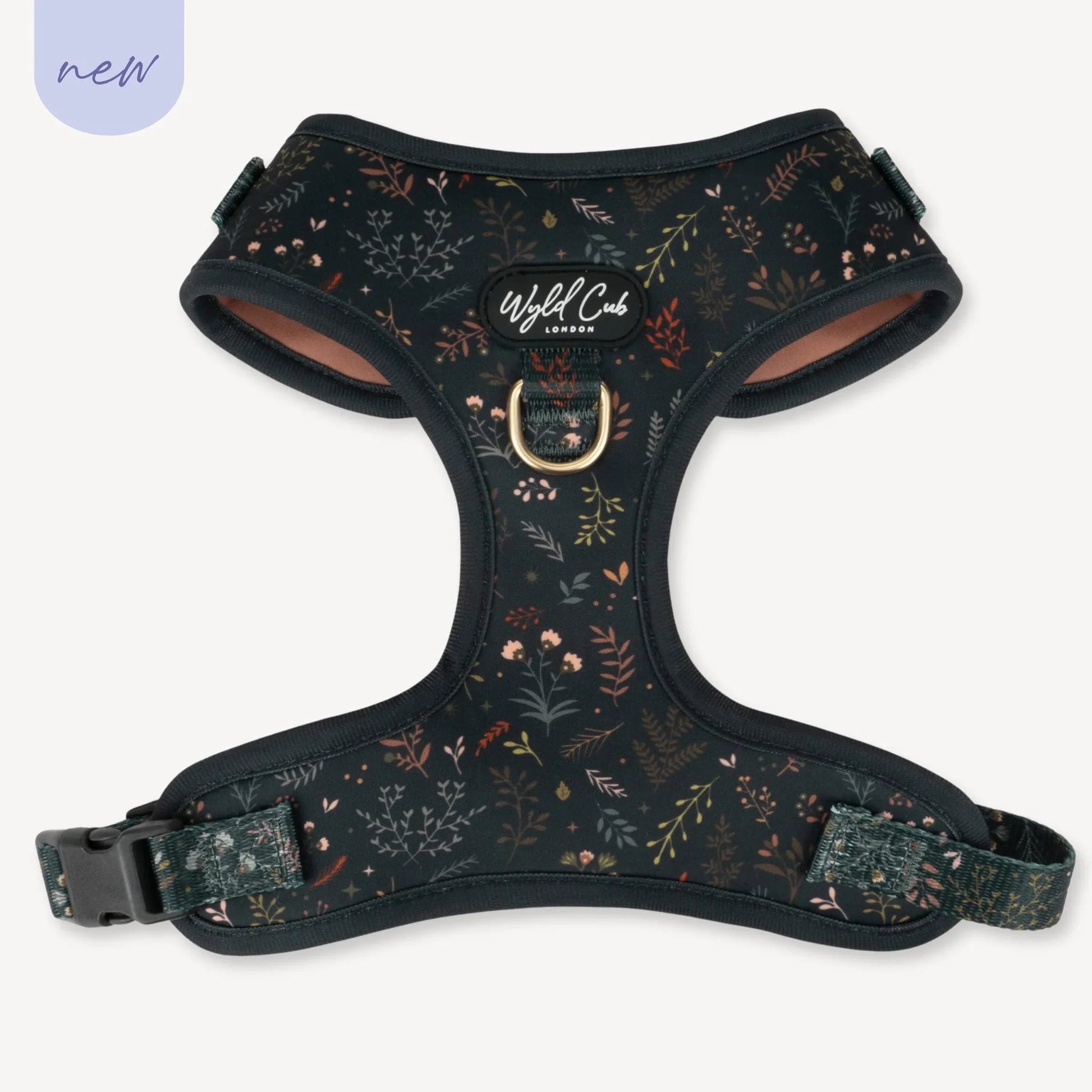 Wyld Cub - Adjustable Dog Harness: Chiswick Ravenwood | Luxury Home Accessories | Heulog Glow