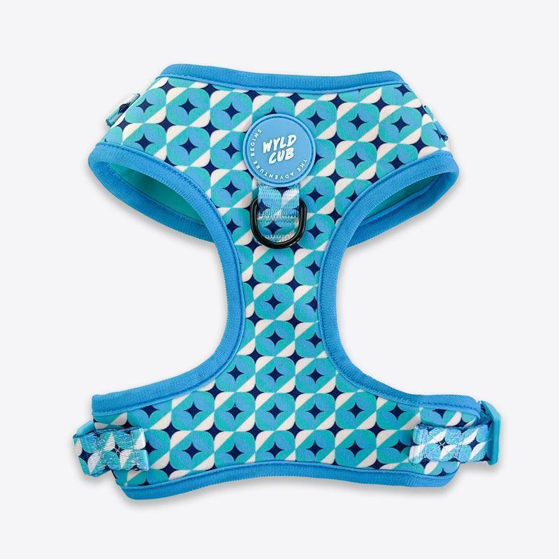 Wyld Cub - Adjustable Dog Harness: Knightsbridge Azure | Luxury Home Accessories | Heulog Glow