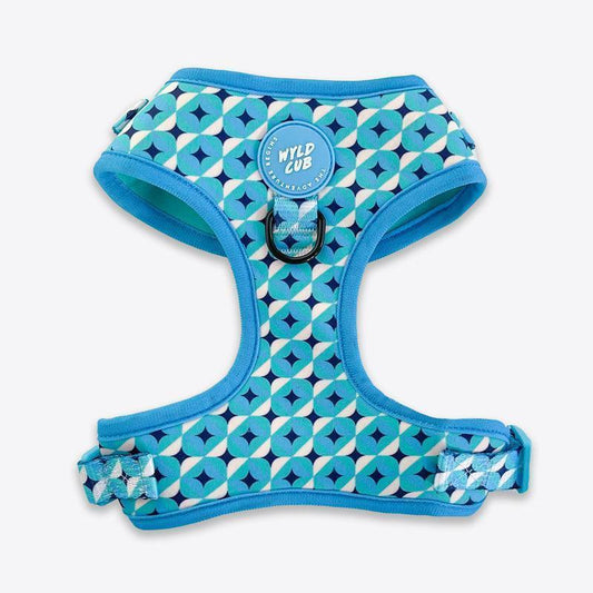 Wyld Cub - Adjustable Dog Harness: Knightsbridge Azure | Luxury Home Accessories | Heulog Glow