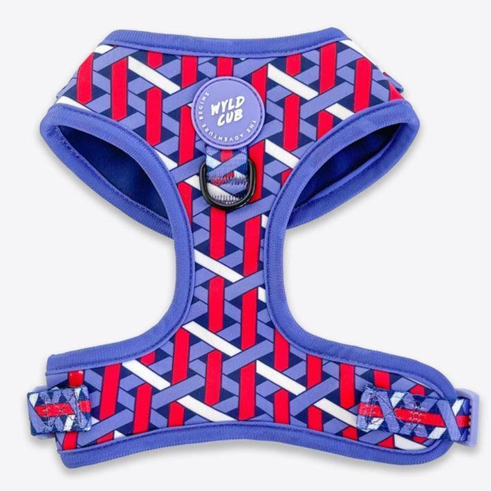 Wyld Cub - Adjustable Dog Harness: Knightsbridge Violet | Luxury Home Accessories | Heulog Glow