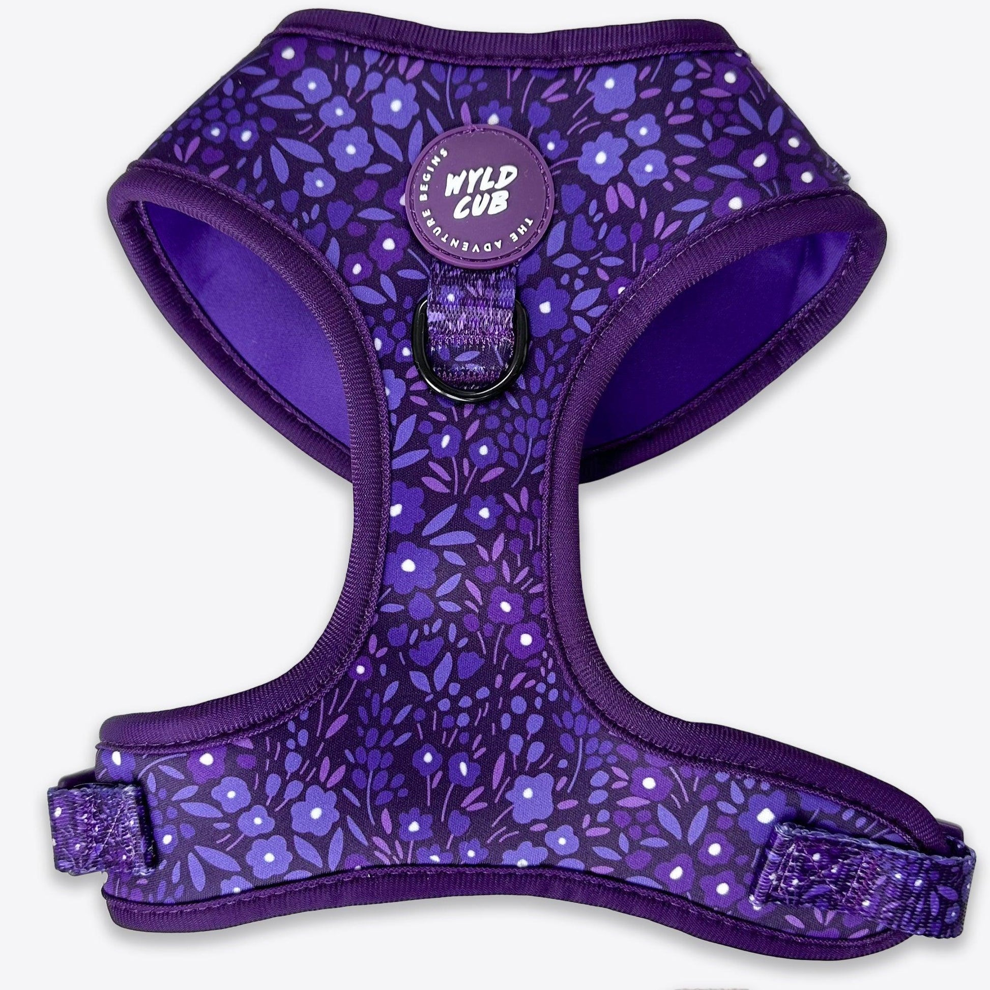 Wyld Cub - Adjustable Dog Harness: Notting Hill Blackberry | Luxury Home Accessories | Heulog Glow