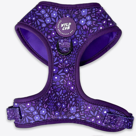 Wyld Cub - Adjustable Dog Harness: Notting Hill Blackberry | Luxury Home Accessories | Heulog Glow