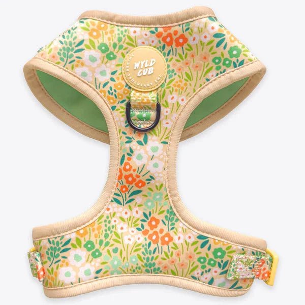 Wyld Cub - Adjustable Dog Harness: Notting Hill Lemongrass | Luxury Home Accessories | Heulog Glow