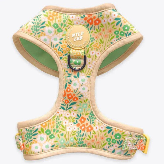 Wyld Cub - Adjustable Dog Harness: Notting Hill Lemongrass | Luxury Home Accessories | Heulog Glow