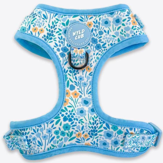 Wyld Cub - Adjustable Dog Harness: Notting Hill Sky | Luxury Home Accessories | Heulog Glow