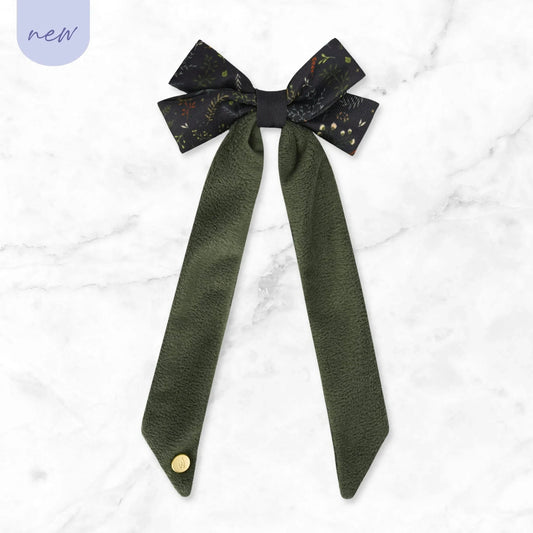 Wyld Cub - Bow Hair Clip: Chiswick Ravenwood | Luxury Home Accessories | Heulog Glow