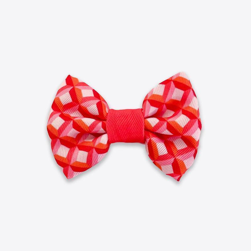 Wyld Cub - Dog Bow Tie: Knightsbridge Coral | Luxury Home Accessories | Heulog Glow
