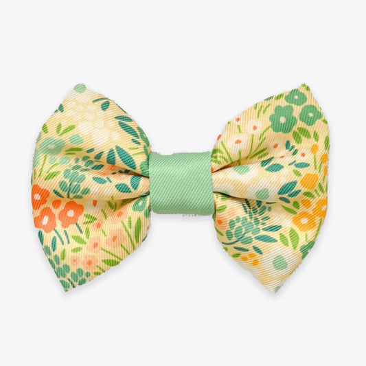 Wyld Cub - Dog Bow Tie: Notting Hill Lemongrass | Luxury Home Accessories | Heulog Glow