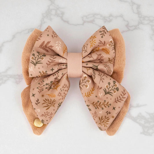 Wyld Cub - Dog Butterfly Bow Tie: Chiswick Nutmeg | Luxury Home Accessories | Heulog Glow