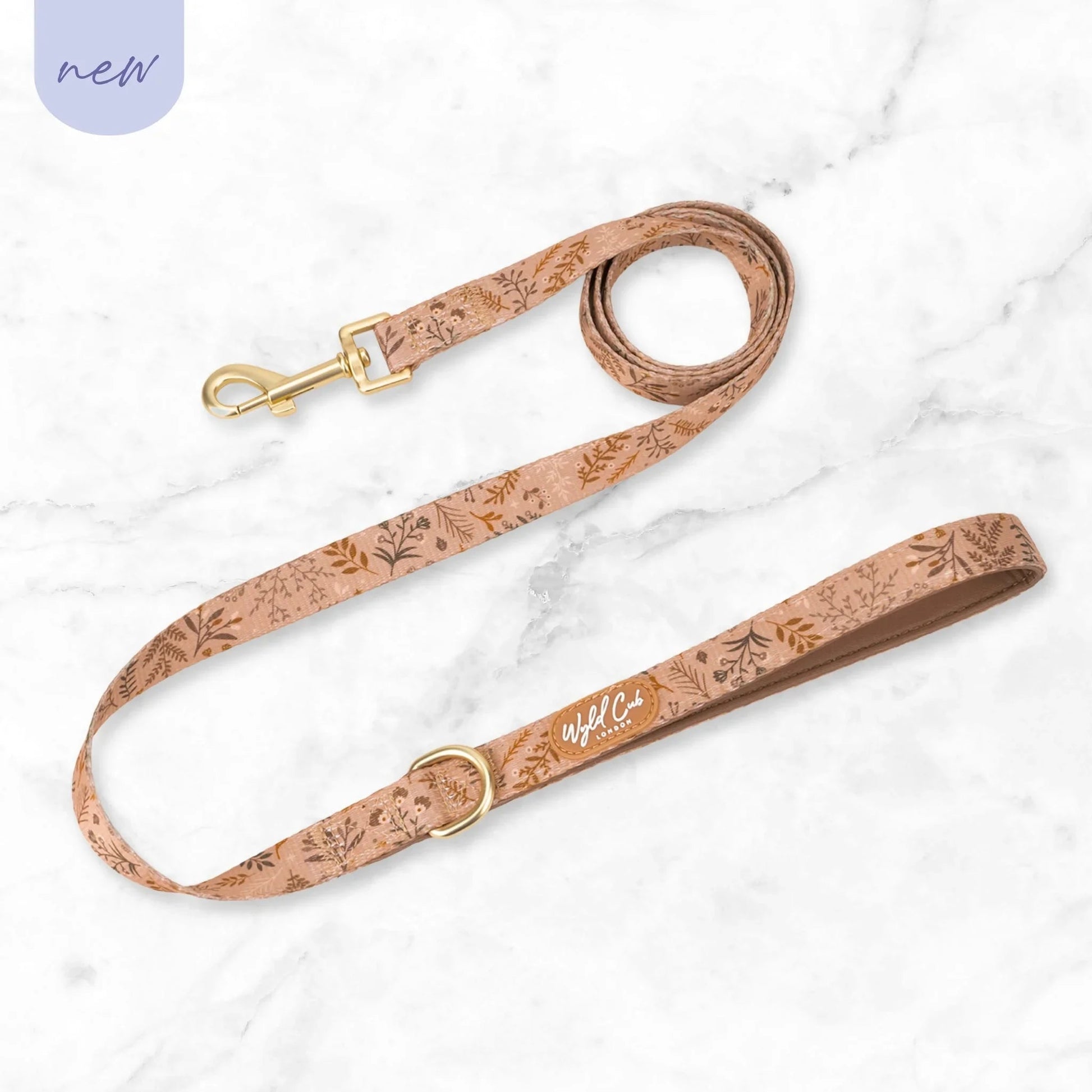 Wyld Cub - Dog Lead: Chiswick Nutmeg | Luxury Home Accessories | Heulog Glow