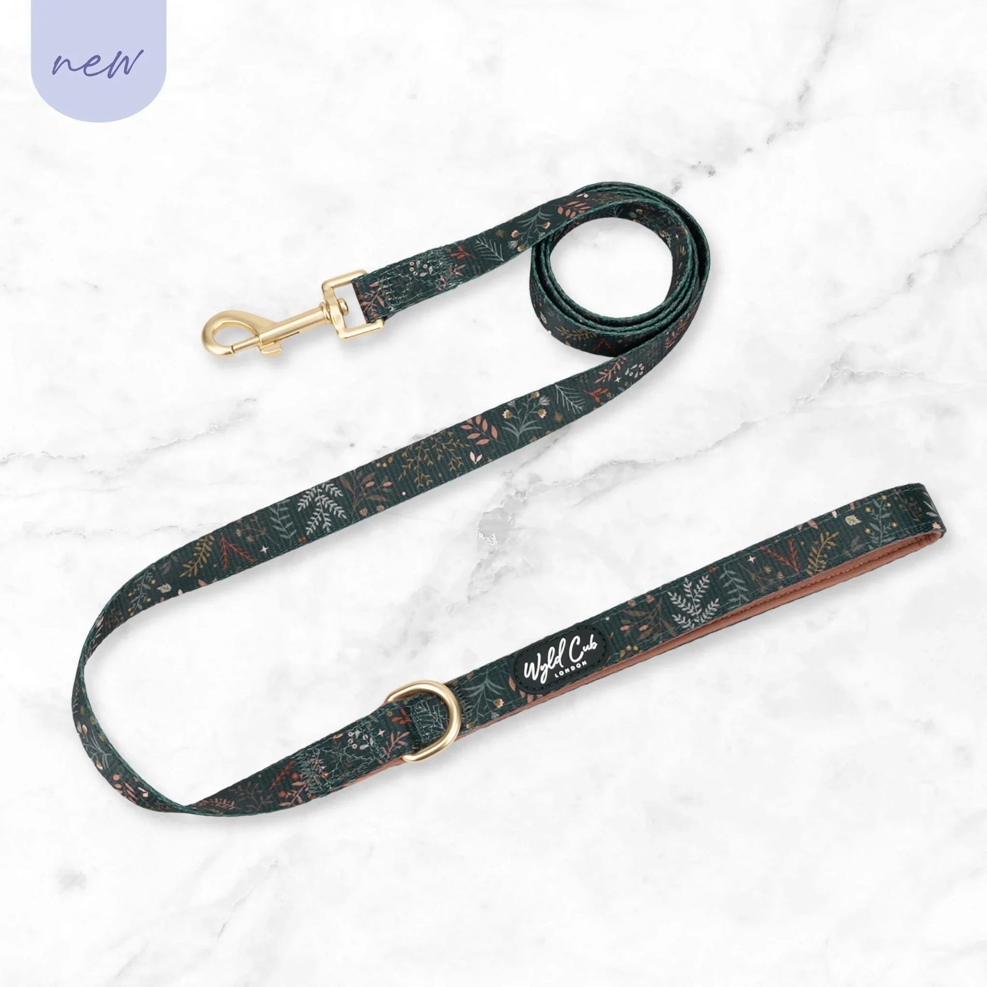 Wyld Cub - Dog Lead: Chiswick Ravenwood | Luxury Home Accessories | Heulog Glow