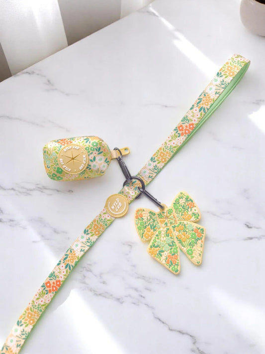 Wyld Cub - Dog Poop Bag Holder: Notting Hill Lemongrass | Luxury Home Accessories | Heulog Glow