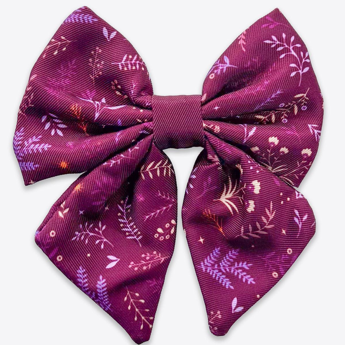 Wyld Cub - Dog Sailor Bow Tie: Chiswick Fig | Luxury Home Accessories | Heulog Glow
