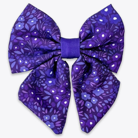 Wyld Cub - Dog Sailor Bow Tie: Notting Hill Blackberry | Luxury Home Accessories | Heulog Glow
