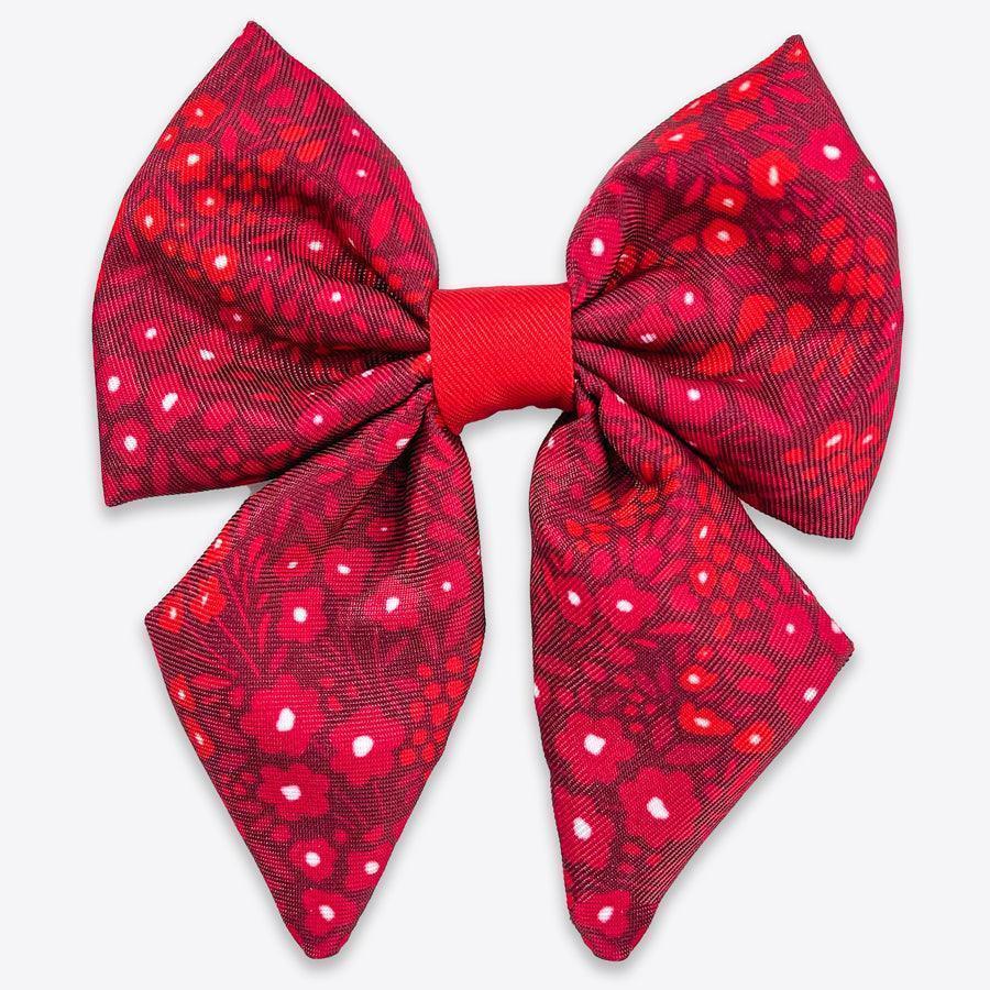 Wyld Cub - Dog Sailor Bow Tie: Notting Hill Mulberry | Luxury Home Accessories | Heulog Glow