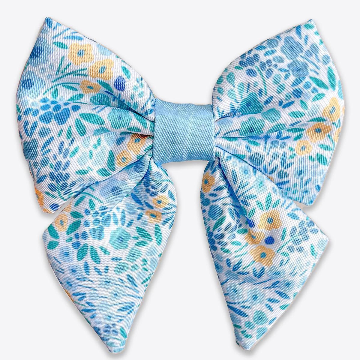 Wyld Cub - Dog Sailor Bow Tie: Notting Hill Sky | Luxury Home Accessories | Heulog Glow
