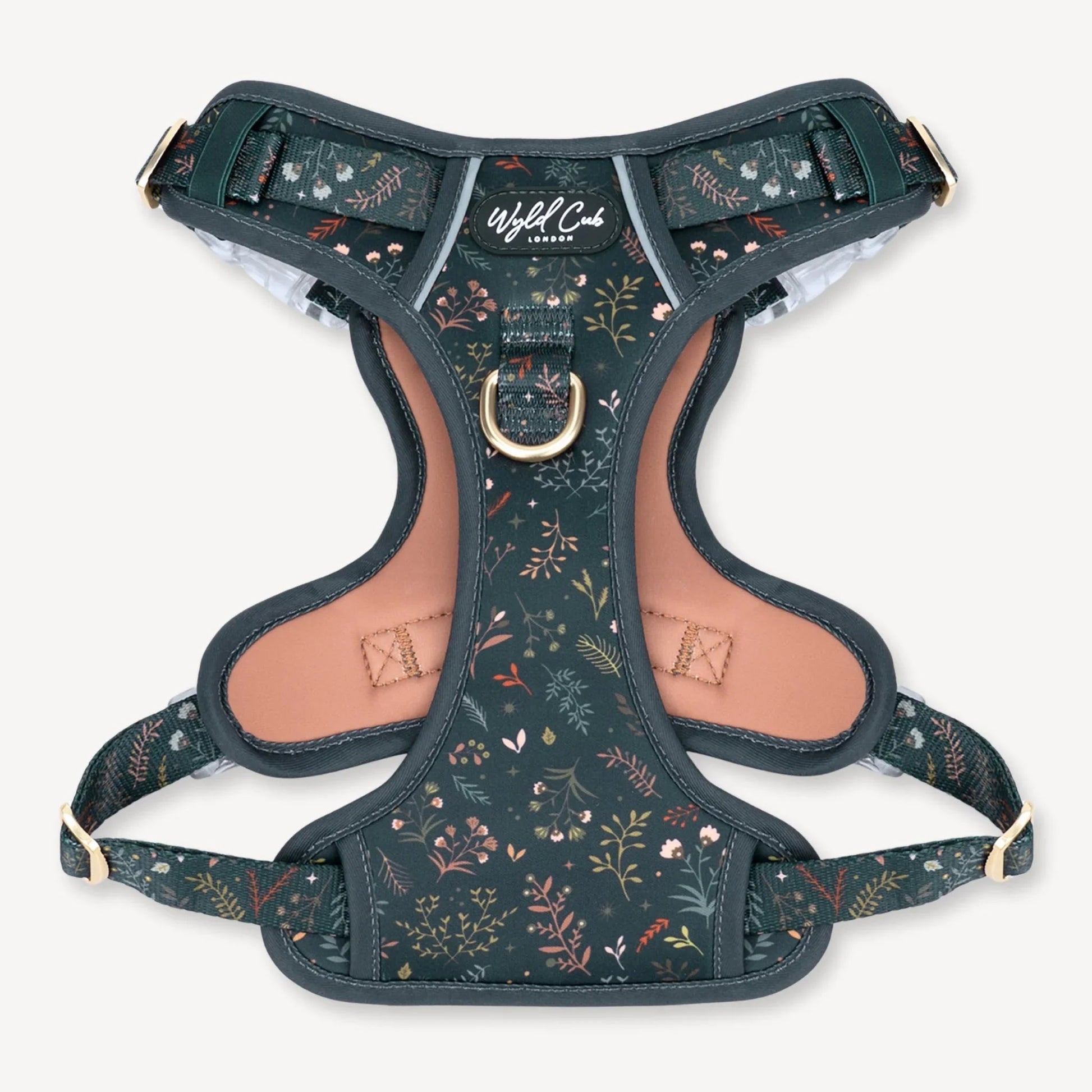 Wyld Cub - Step & Switch® Dog Harness: Chiswick Ravenwood | Luxury Home Accessories | Heulog Glow