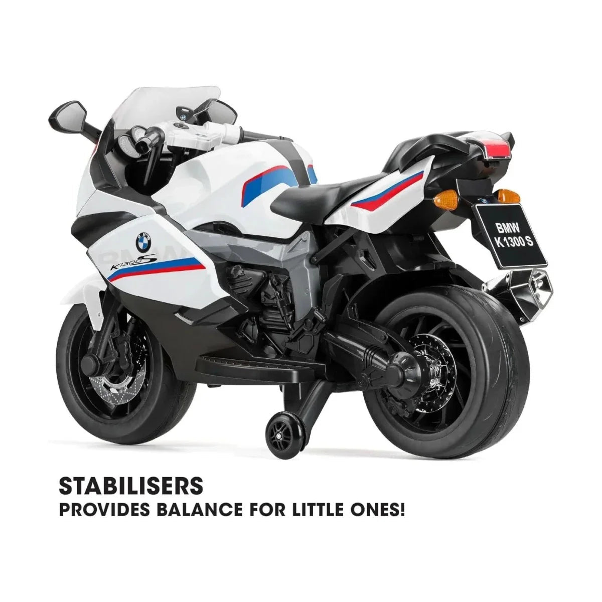 Xootz BMW 12.8V Electric Motorbike Ride On with Lithium Battery - White | Luxury Home Accessories | Heulog Glow