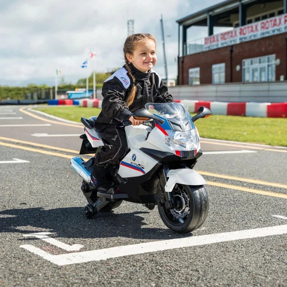 Xootz BMW 12.8V Electric Motorbike Ride On with Lithium Battery - White | Luxury Home Accessories | Heulog Glow