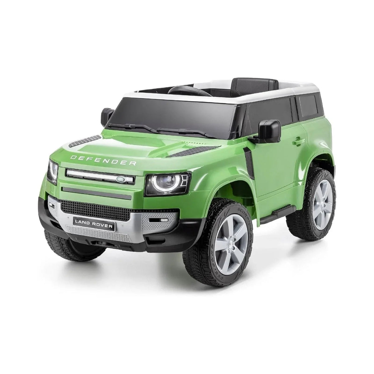 Xootz Land Rover Defender 12V Electric Ride On with Lithium Battery - Green | Luxury Home Accessories | Heulog Glow