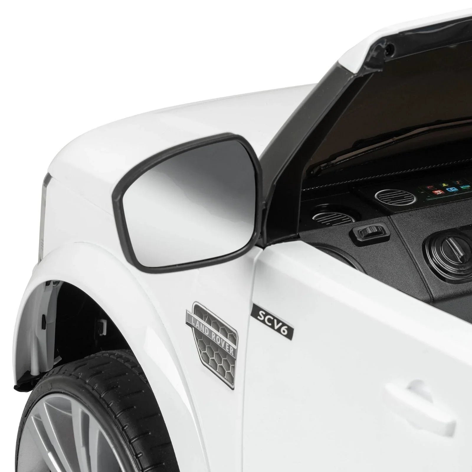 Xootz Land Rover Discovery 12v Ride On - White | Luxury Home Accessories | Heulog Glow