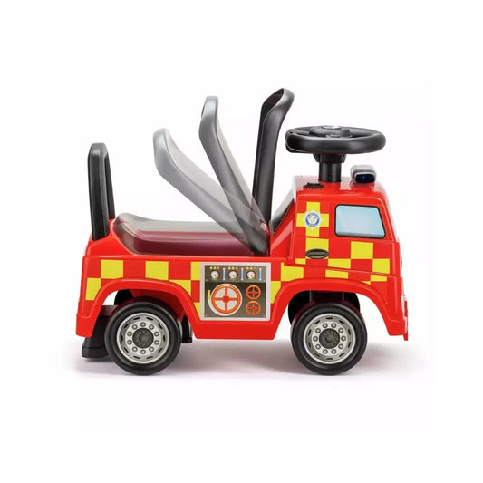 Xootz Mercedes-Benz Fire Engine Foot-to-Floor Ride On - Red | Luxury Home Accessories | Heulog Glow