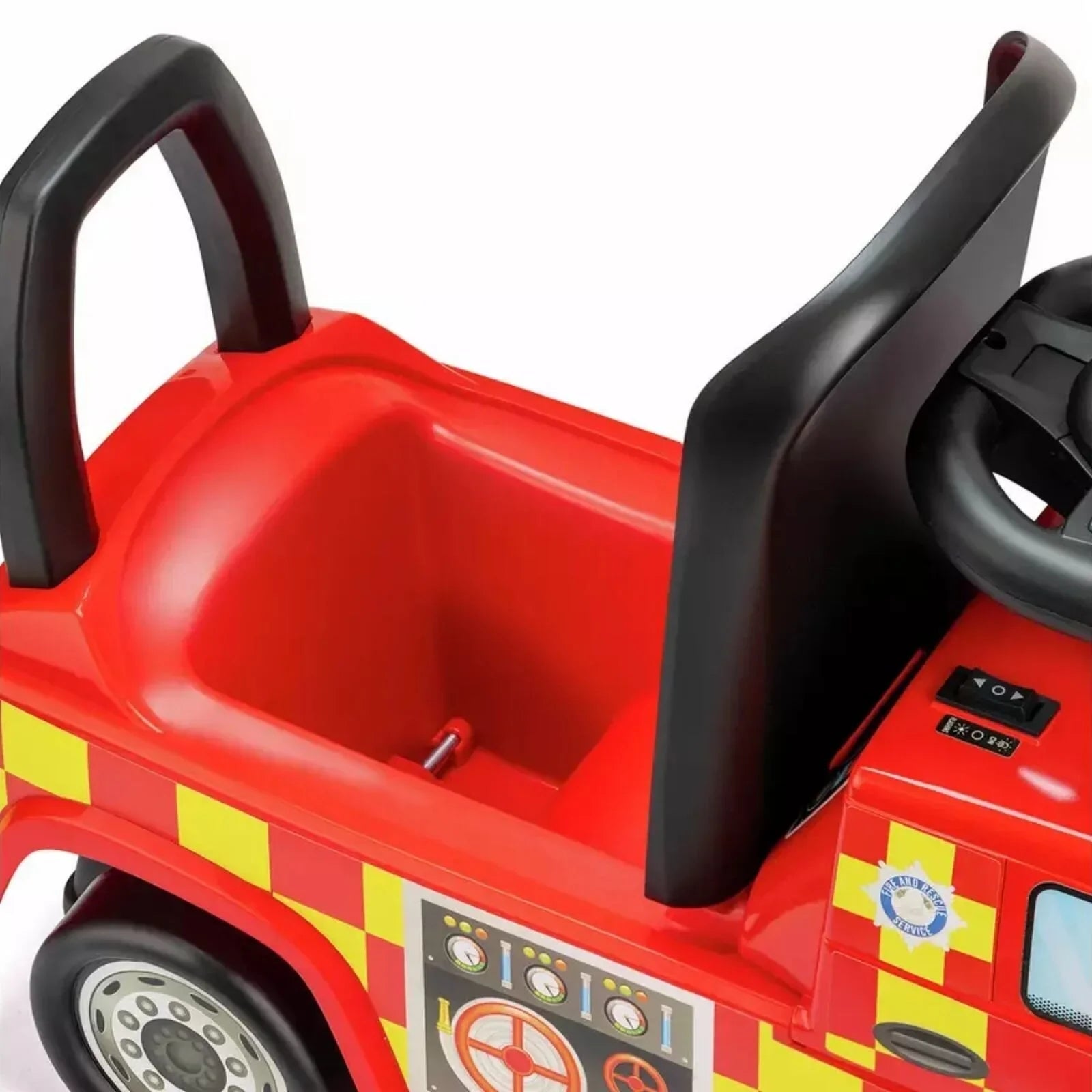 Xootz Mercedes-Benz Fire Engine Foot-to-Floor Ride On - Red | Luxury Home Accessories | Heulog Glow